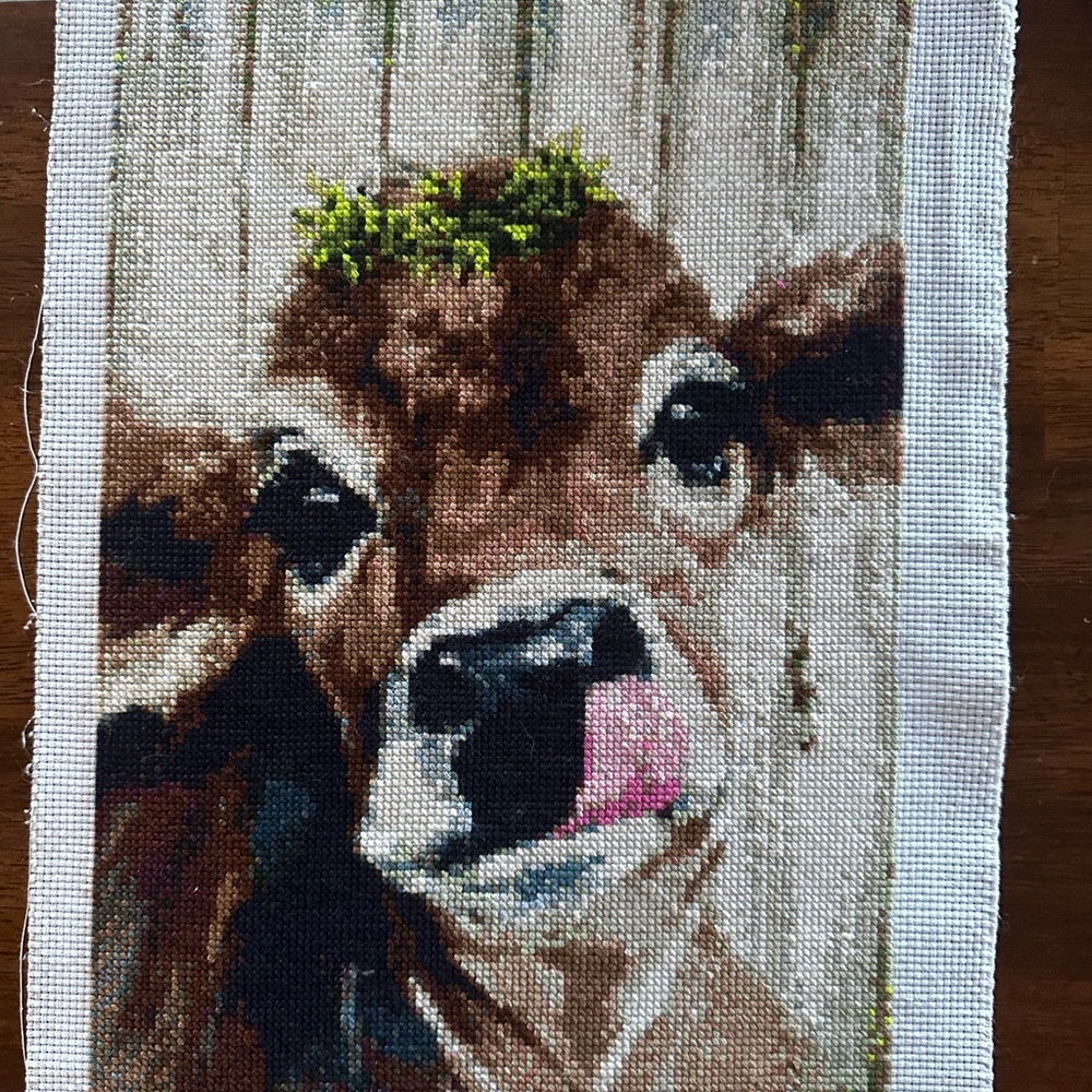 Cow Cross Stitch Art